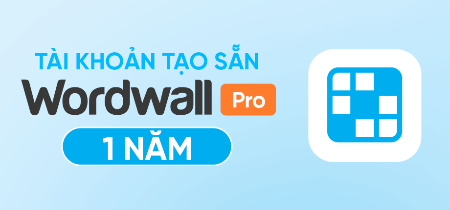 Wordwall Pro 1 Năm - Nâng cấp chính chủ